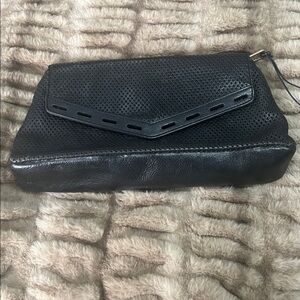 Rebecca Minkoff quiet, luxury, black textured Black Clutch